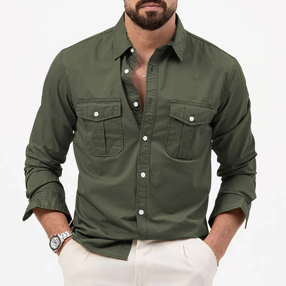 Relaxed Fit Button-Up Shirt