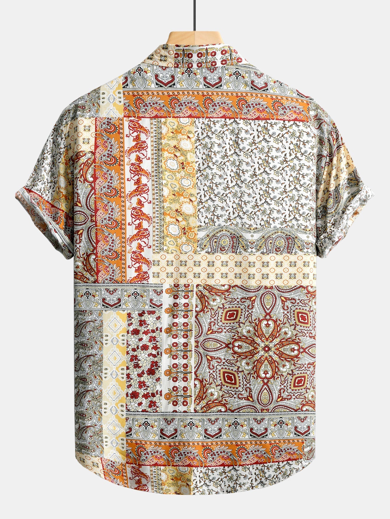 Paisley Floral Print Button Up Shirt
