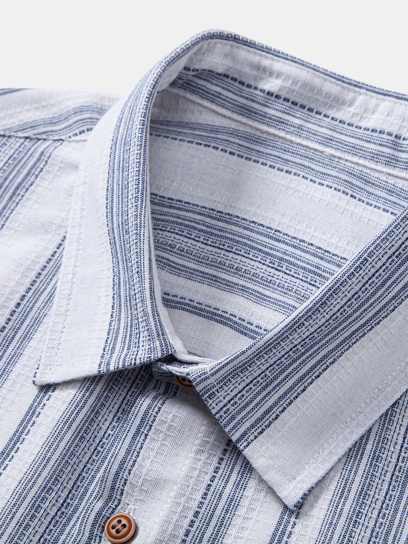 Stripe Linen Look Button Up Shirt