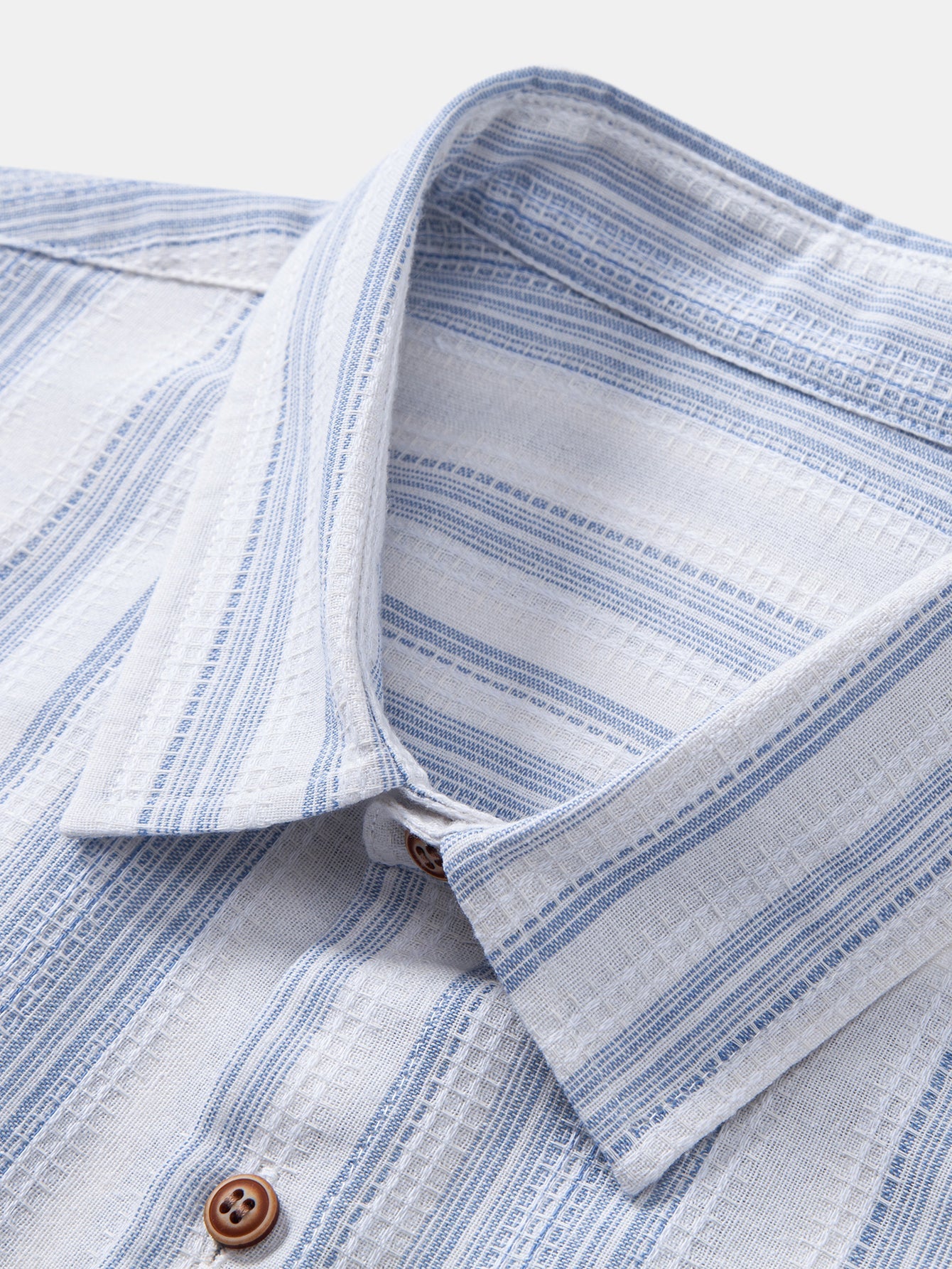Stripe Linen Look Button Up Shirt