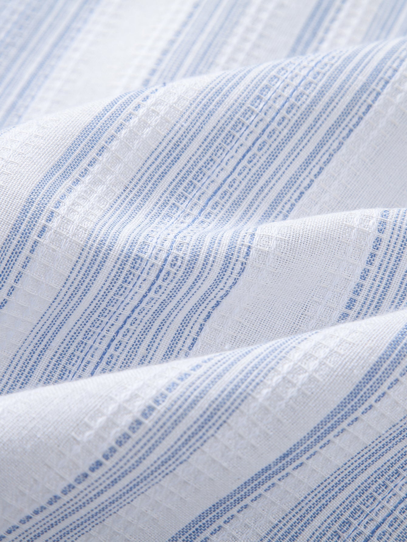Stripe Linen Look Button Up Shirt