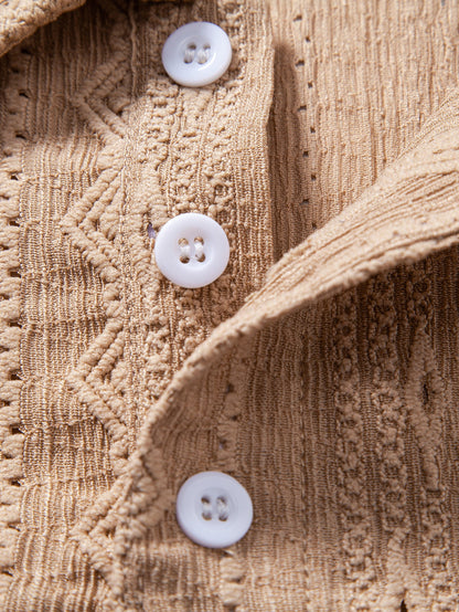 Geometric Jacquard Polo