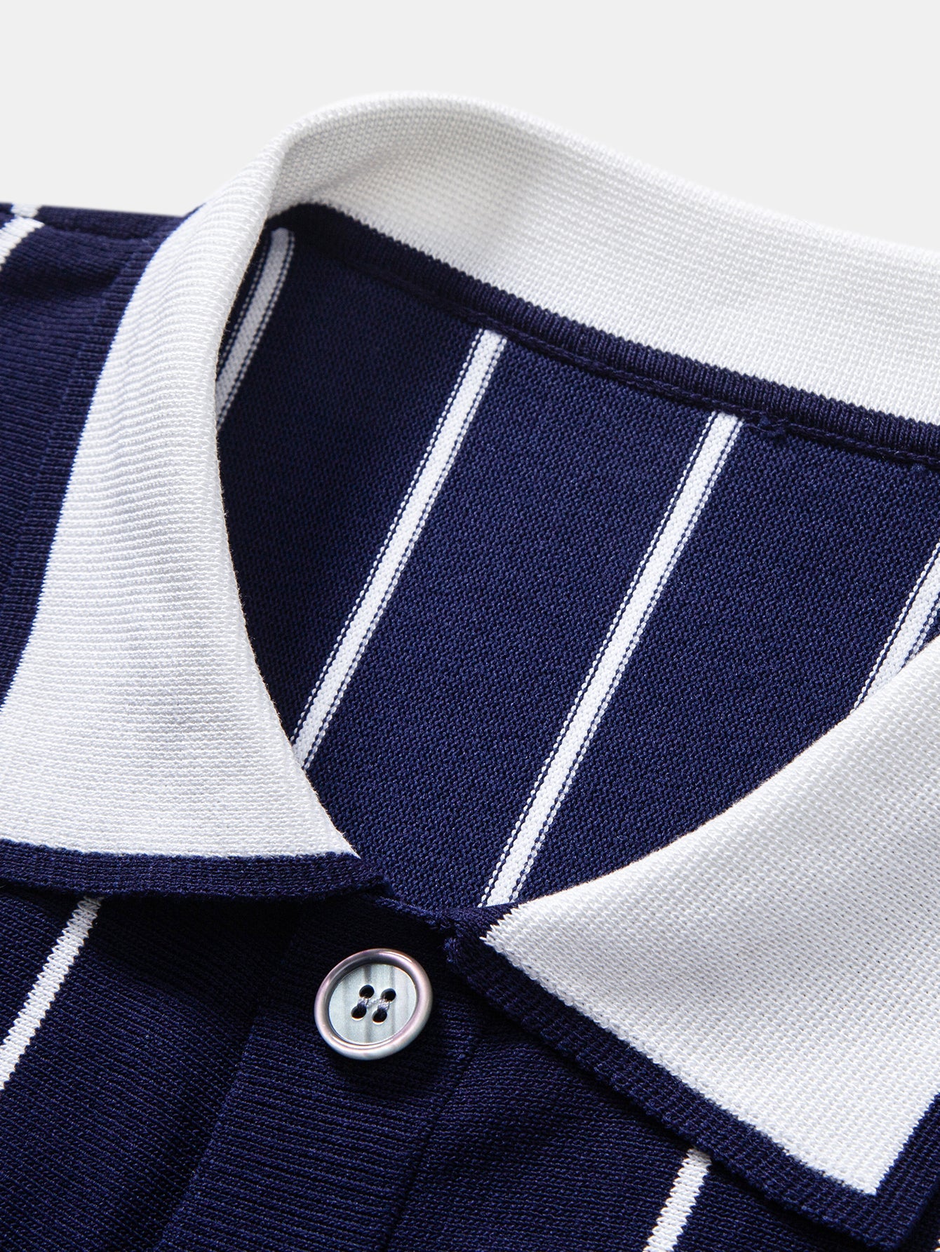Stripe Button Up Knit Shirt