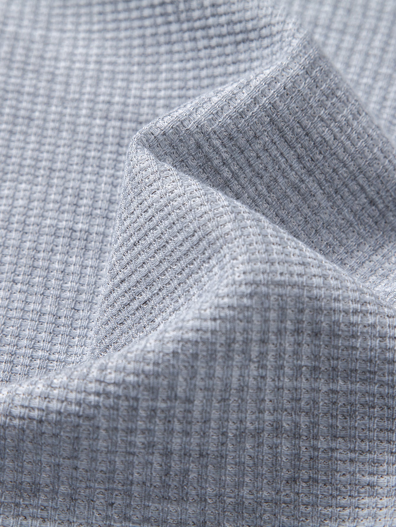 2 In 1 Henley Collar Waffle T-Shirt