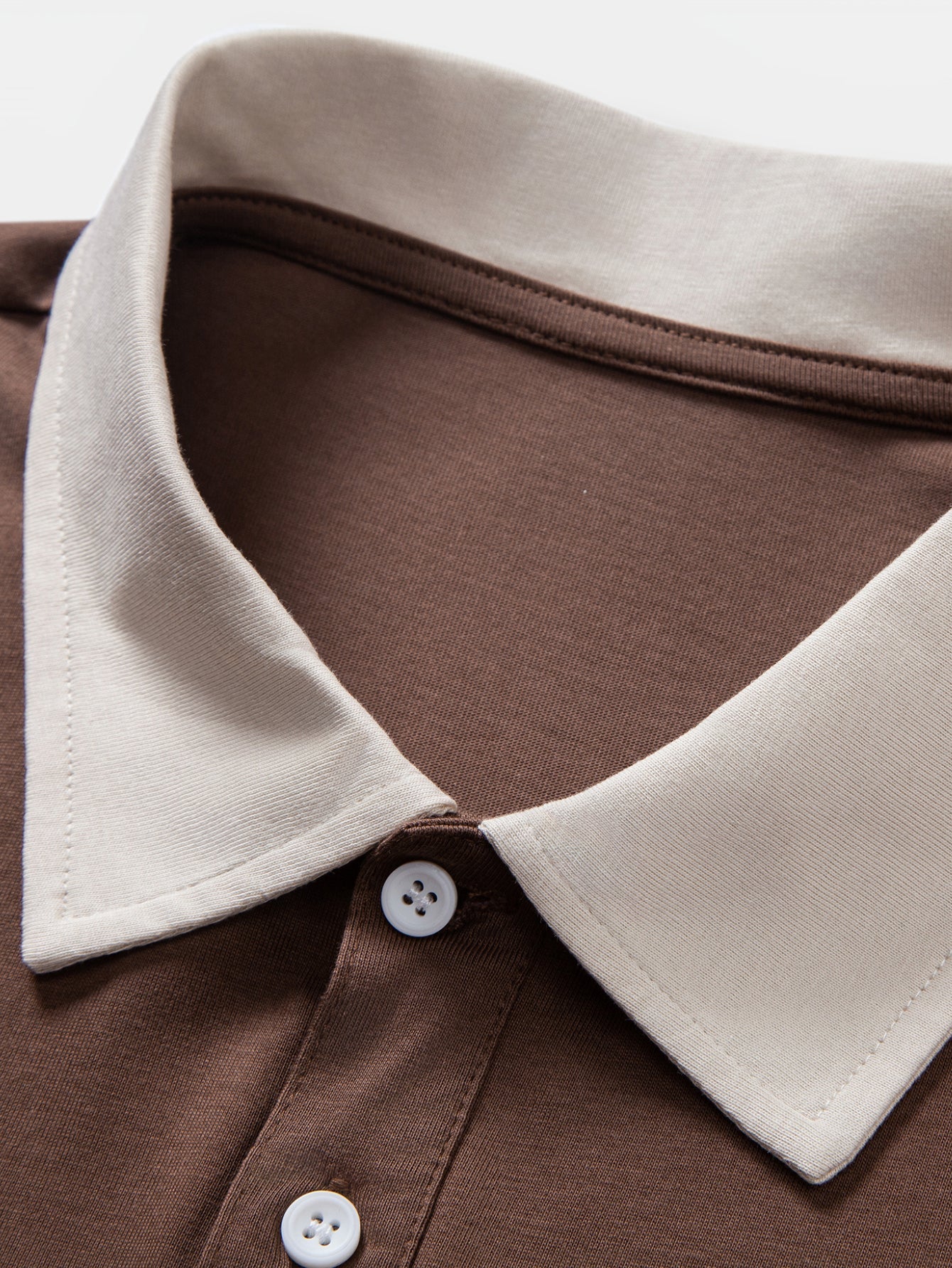 Relax Fit Contrast Collar Polo Shirt