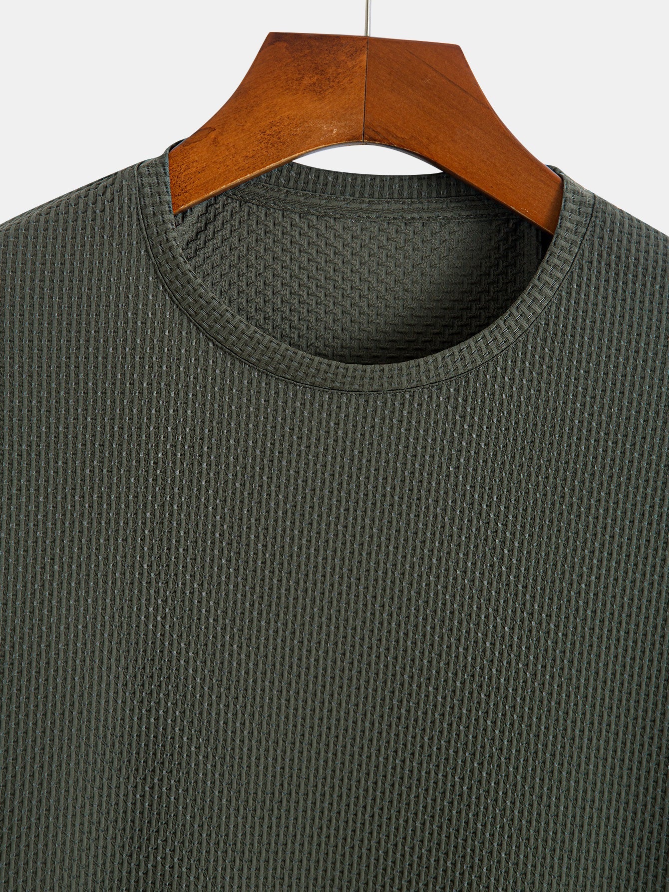 Solid Textured T-Shirt