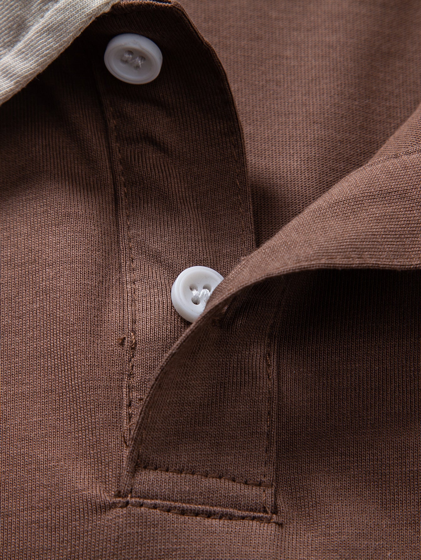 Relax Fit Contrast Collar Polo Shirt