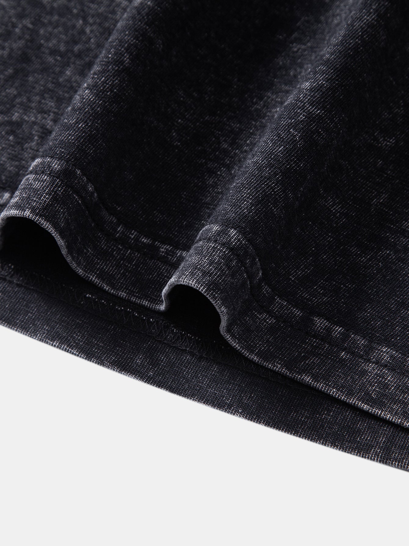 Basic Washed Distressed Drop Shoulder Oversize T-Shirt