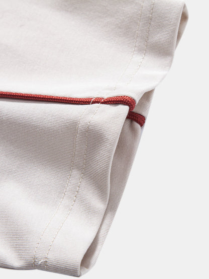 Contrast Piping V-Neck Raglan Sleeve T-Shirt