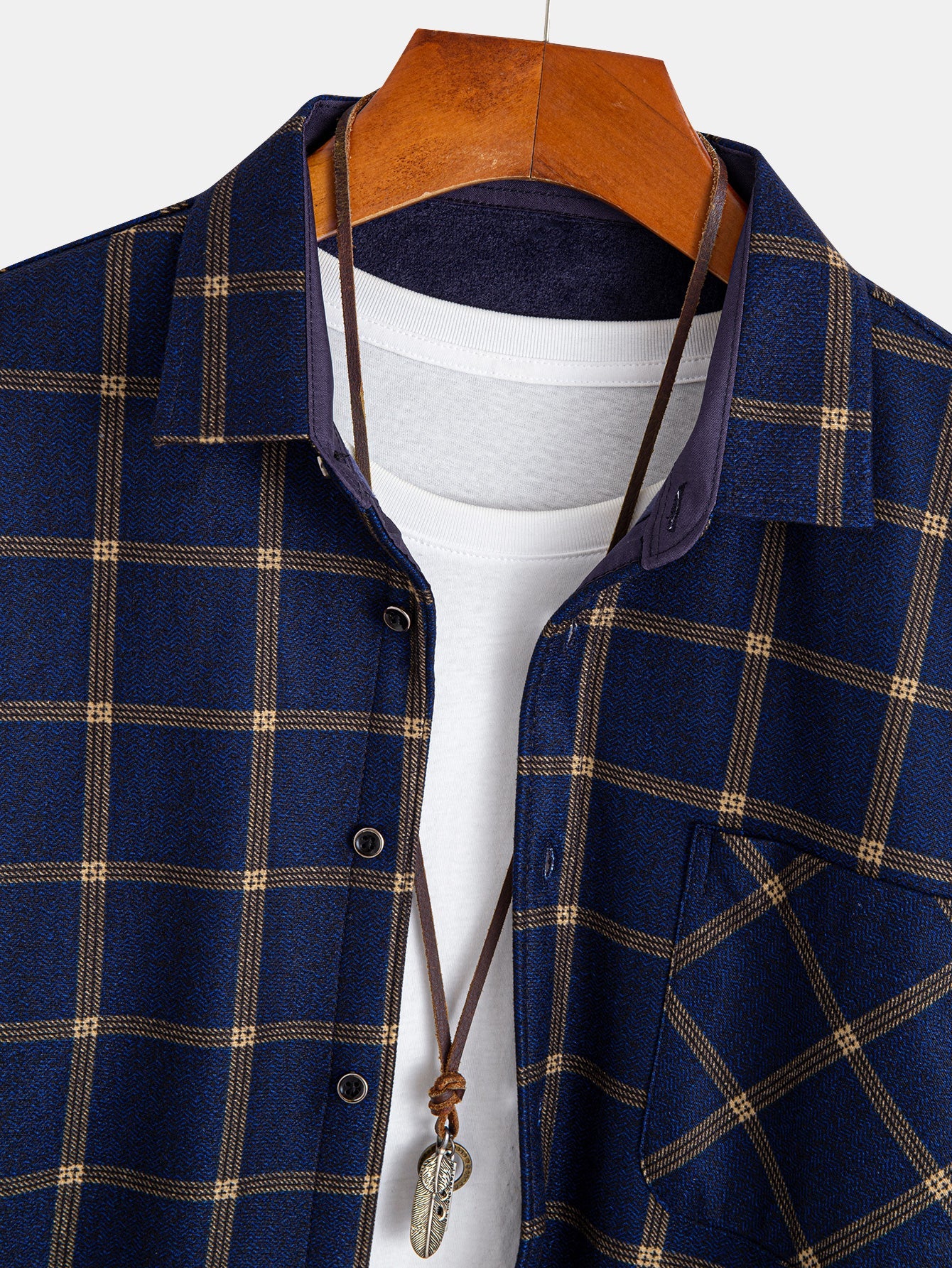 Flannel Fleece Lined Plaid Shirt