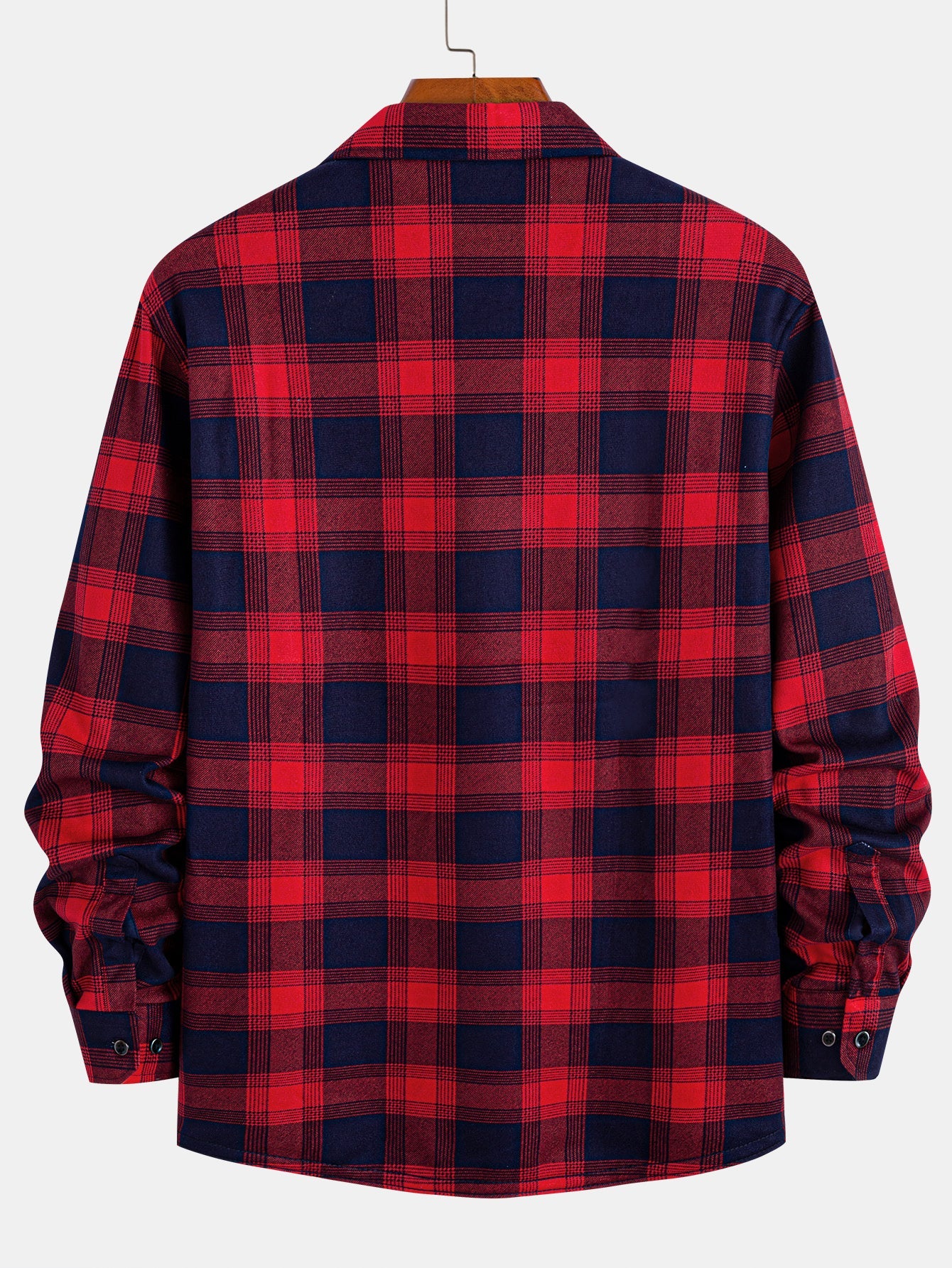 Flannel Fleece Lined Plaid Button Up Shirt