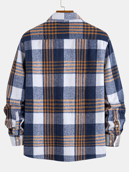 Flannel Plaid Button Up Shirt