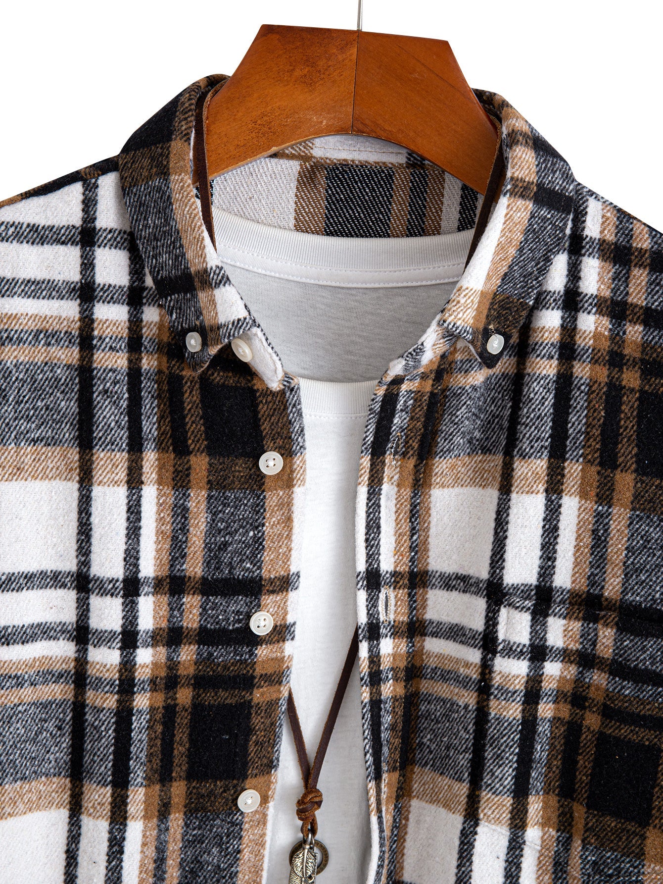 Flannel Plaid Button Up Shirt