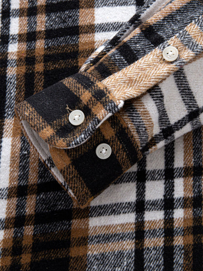 Flannel Plaid Button Up Shirt