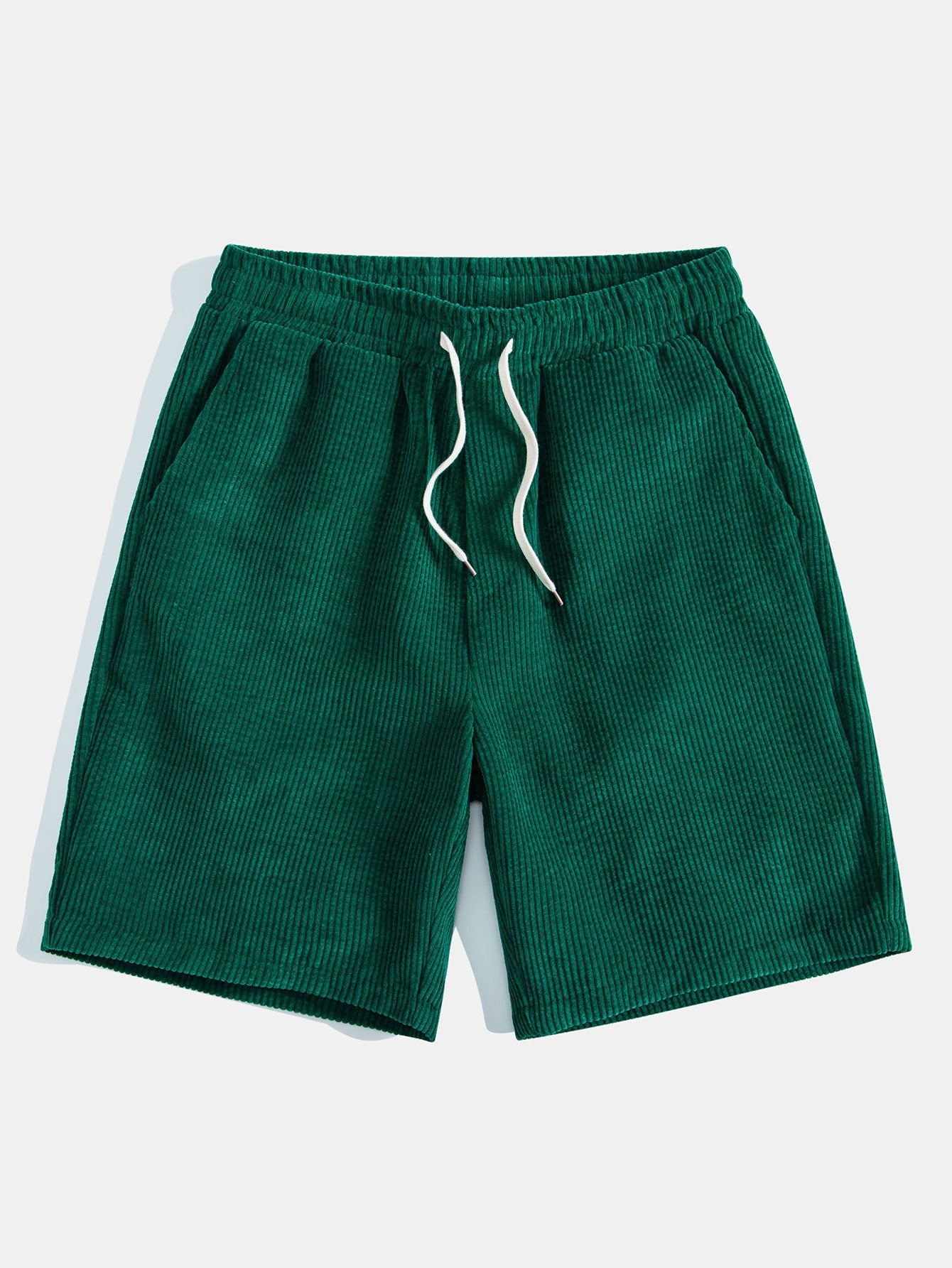 3 Pieces Drawstring Corduroy Shorts