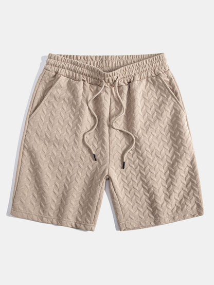 3 Pieces Geometric Jacquard Shorts