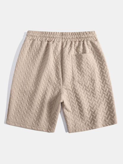 3 Pieces Geometric Jacquard Shorts