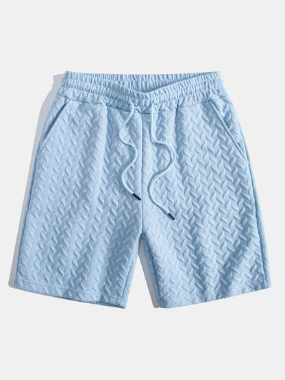 3 Pieces Geometric Jacquard Shorts