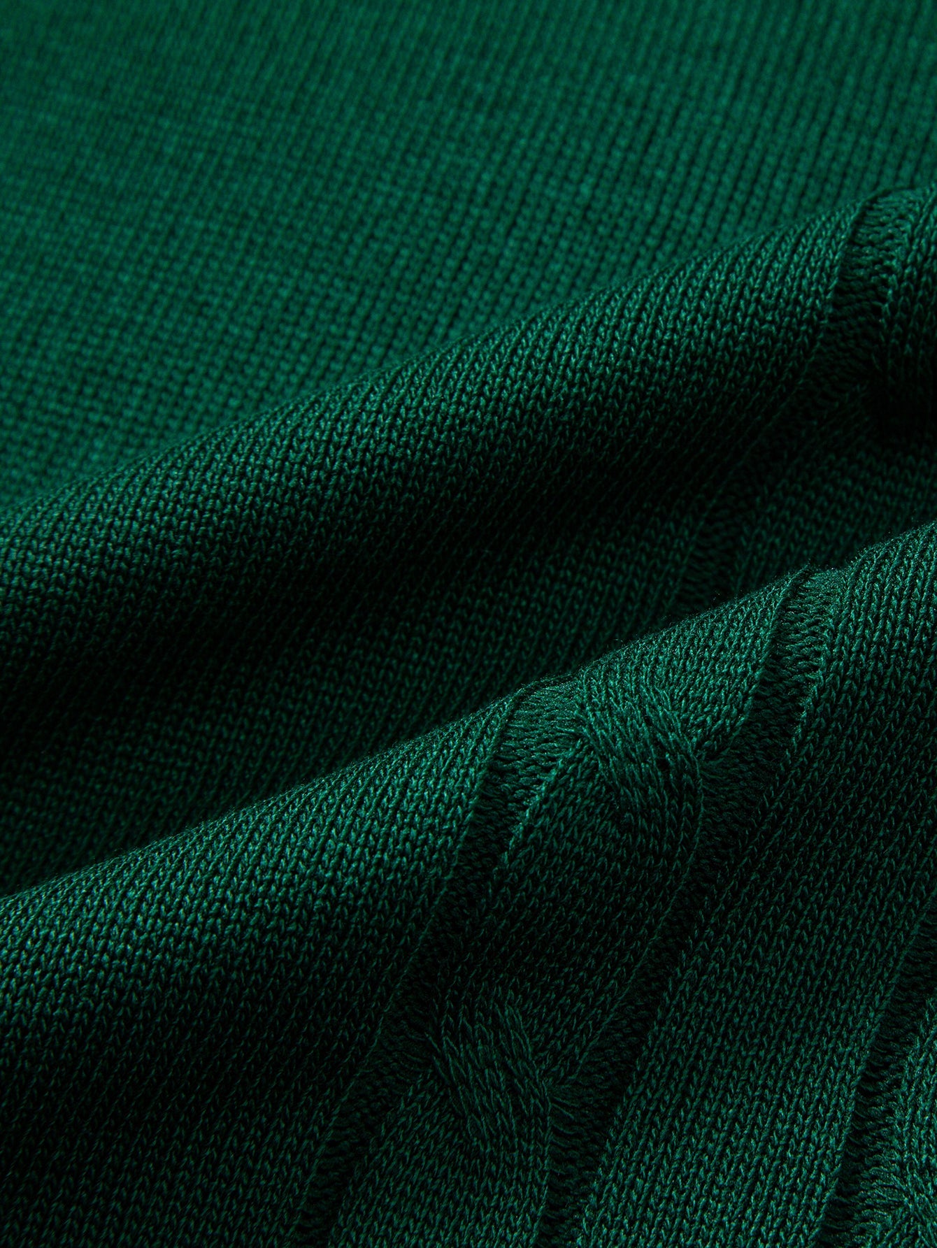 Contrast Trim Twisted Jacquard Knit Polo