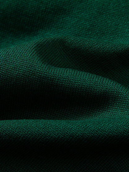 Contrast Trim Twisted Jacquard Knit Polo