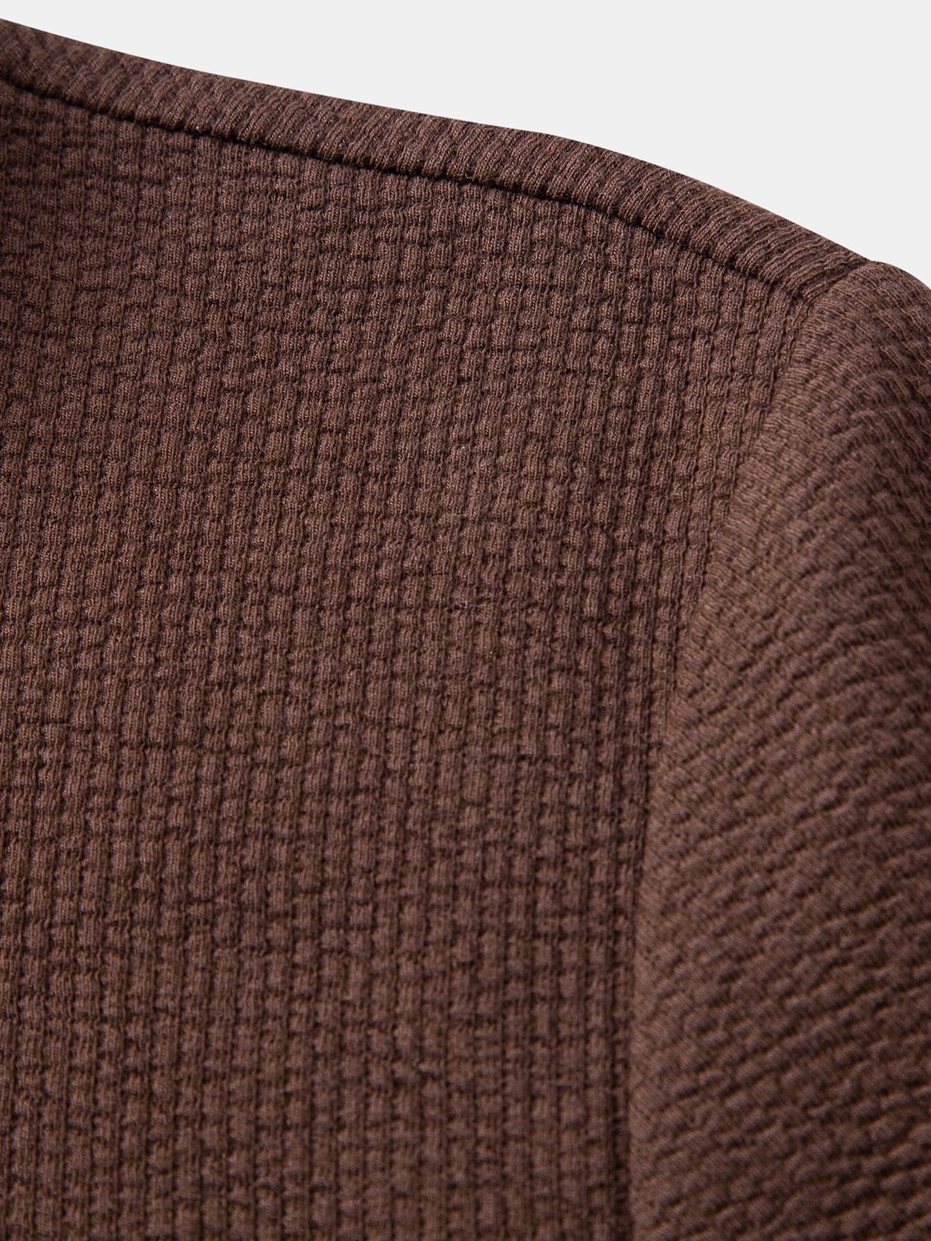 Ribbed Mock Neck T-Shirt