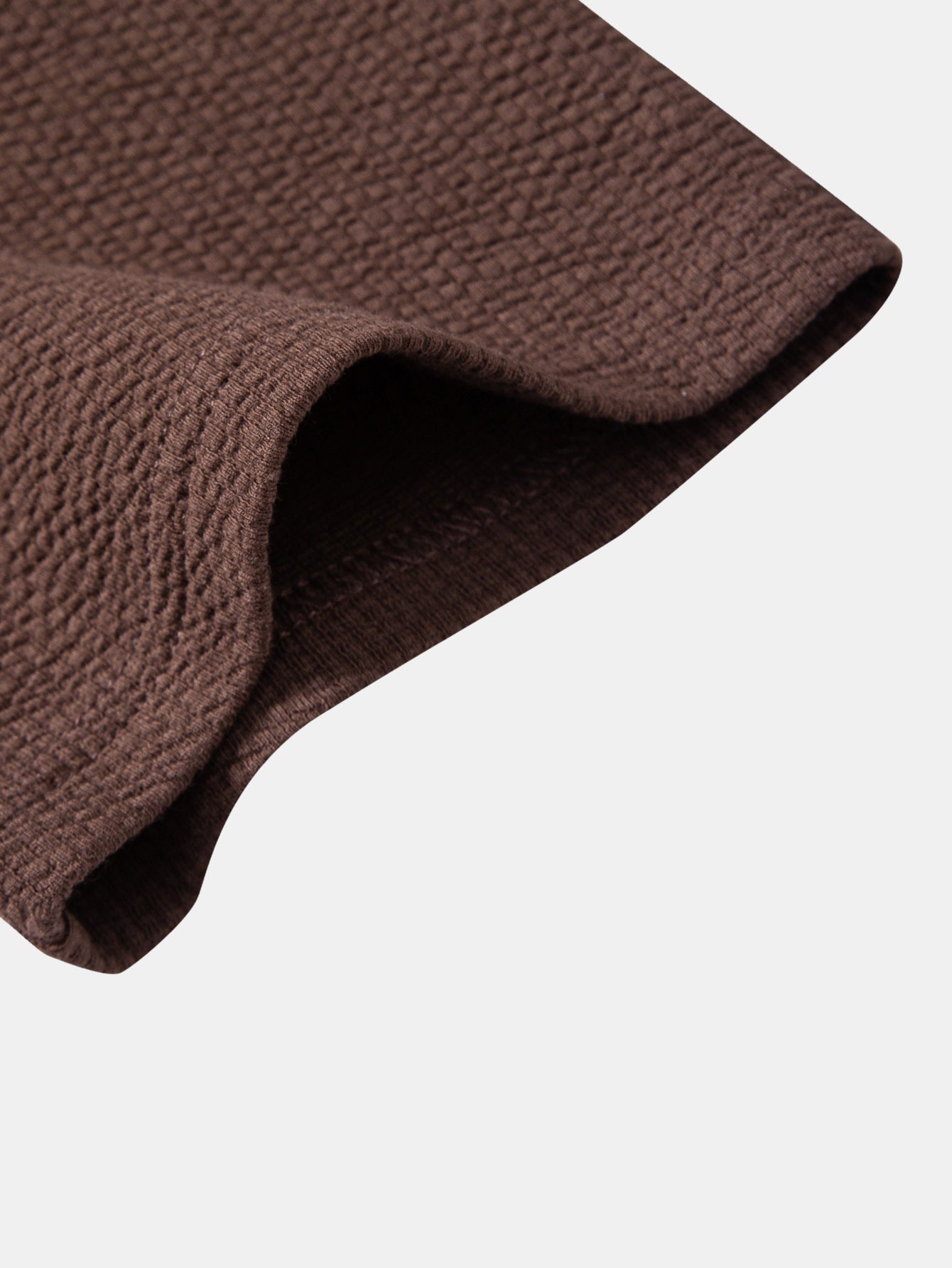 Ribbed Mock Neck T-Shirt