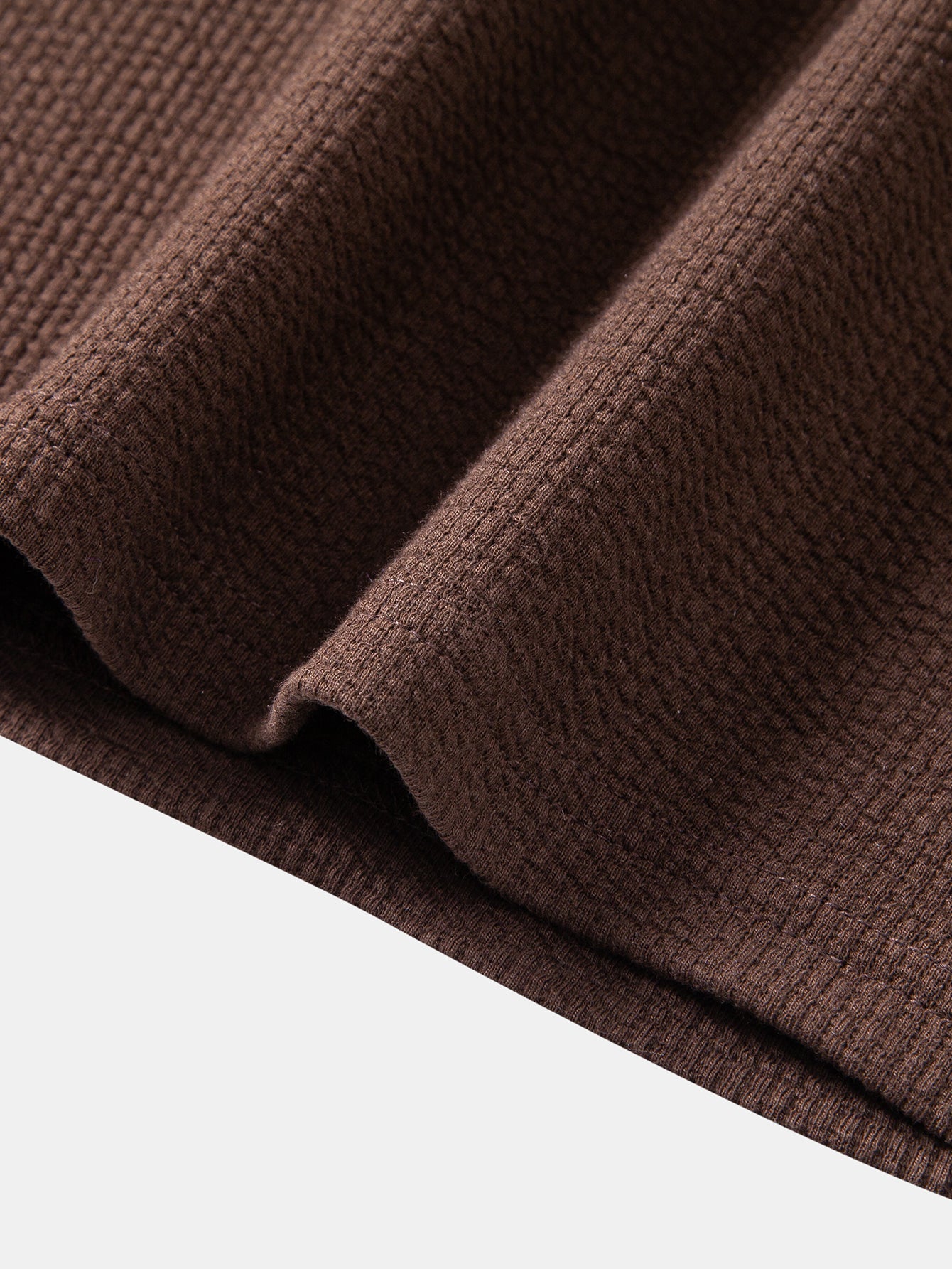 Ribbed Mock Neck T-Shirt