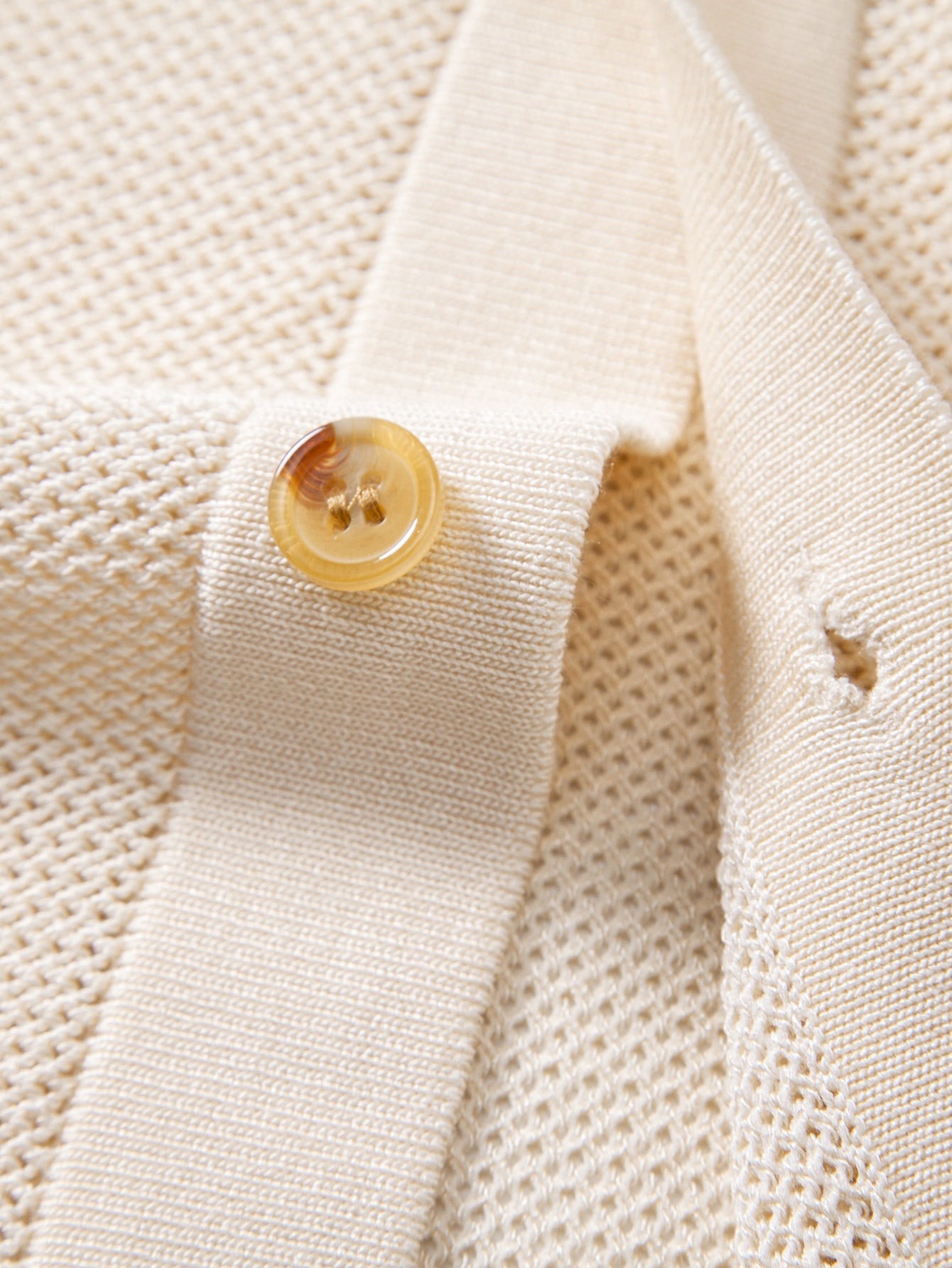 Stripe Crochet Button Up Shirt