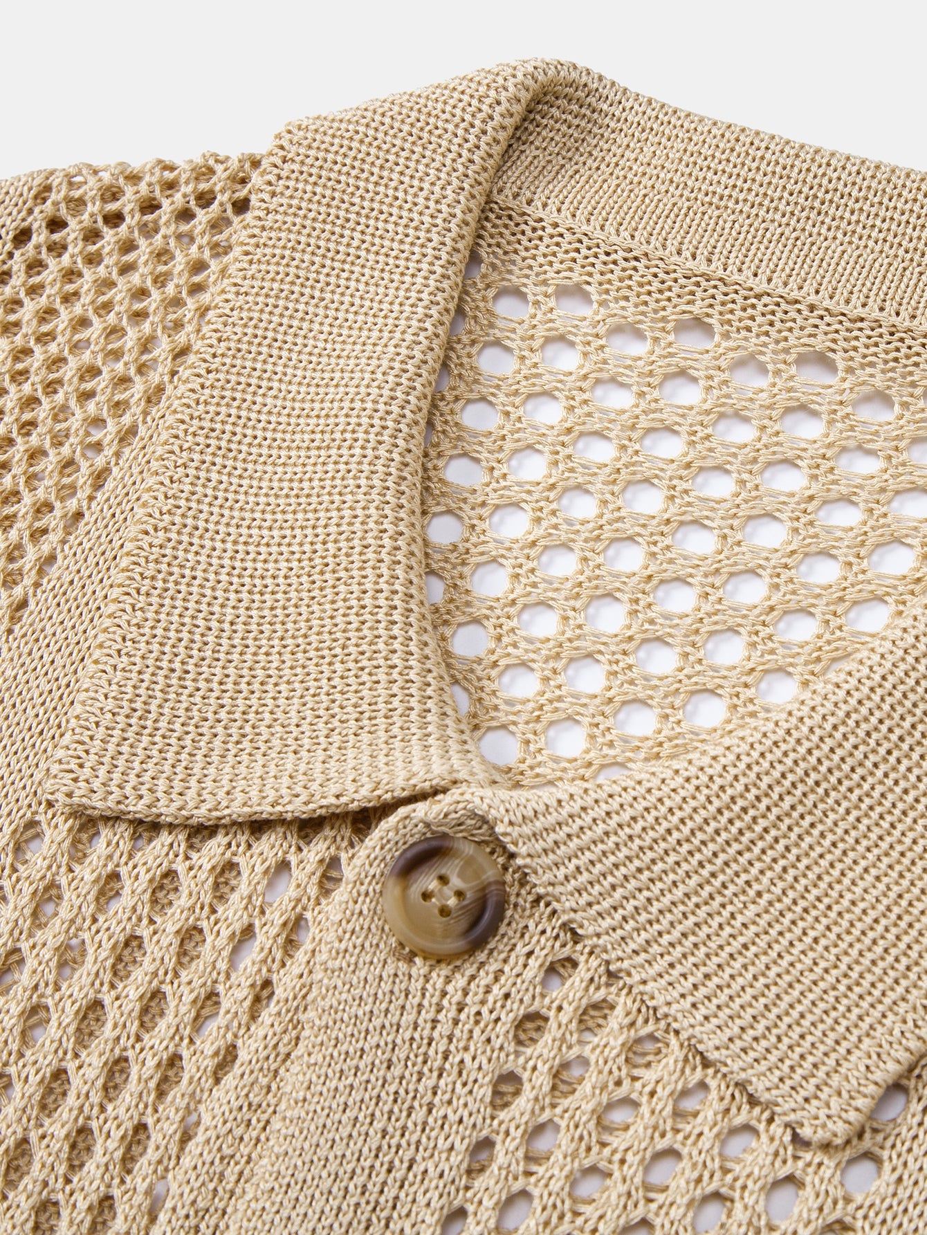 Crocheted Button Up Shirt