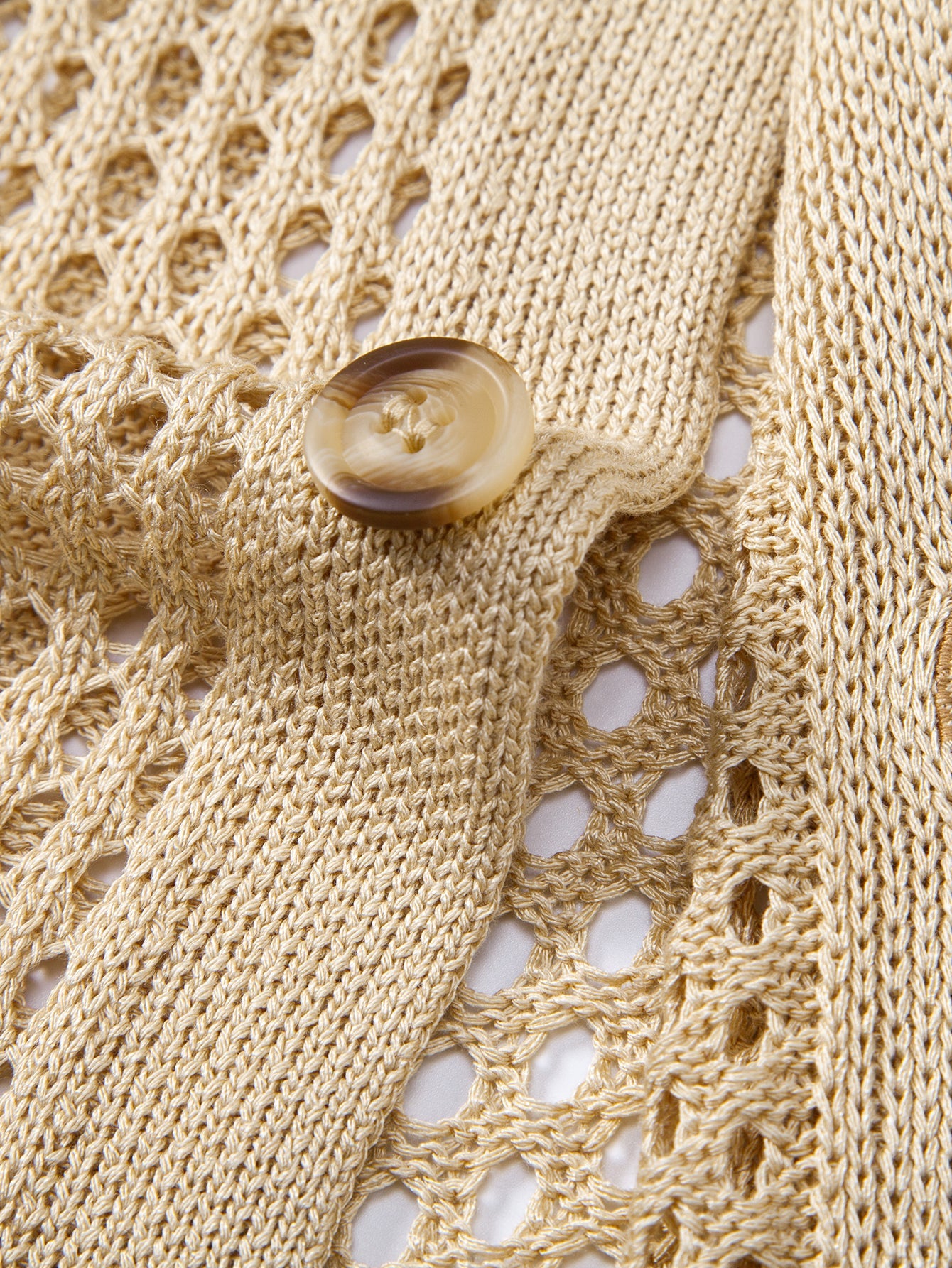 Crocheted Button Up Shirt