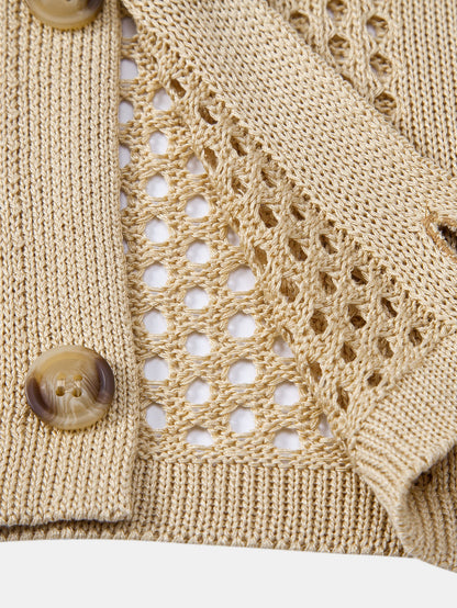 Crocheted Button Up Shirt