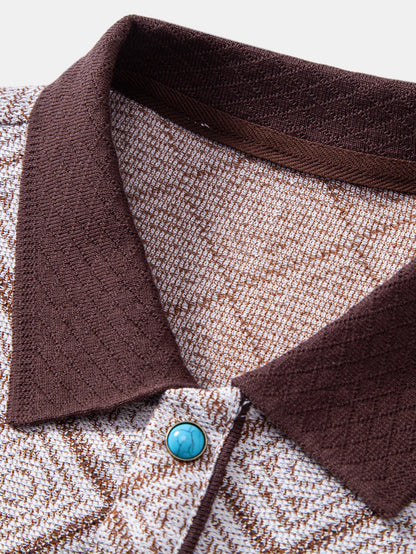 Geometry Jacquard Polo