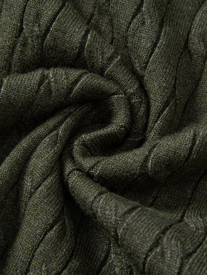 Twisted Jacquard Knit Polo