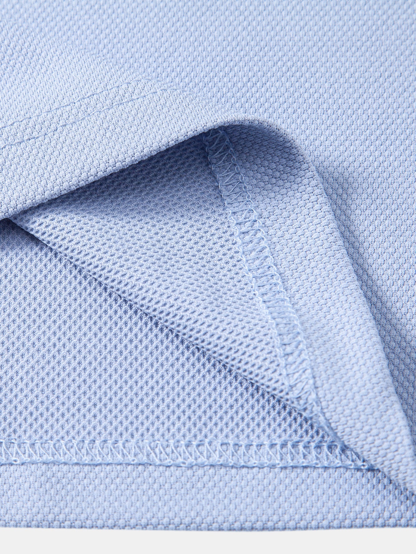 Contrast Trim Textured Polo