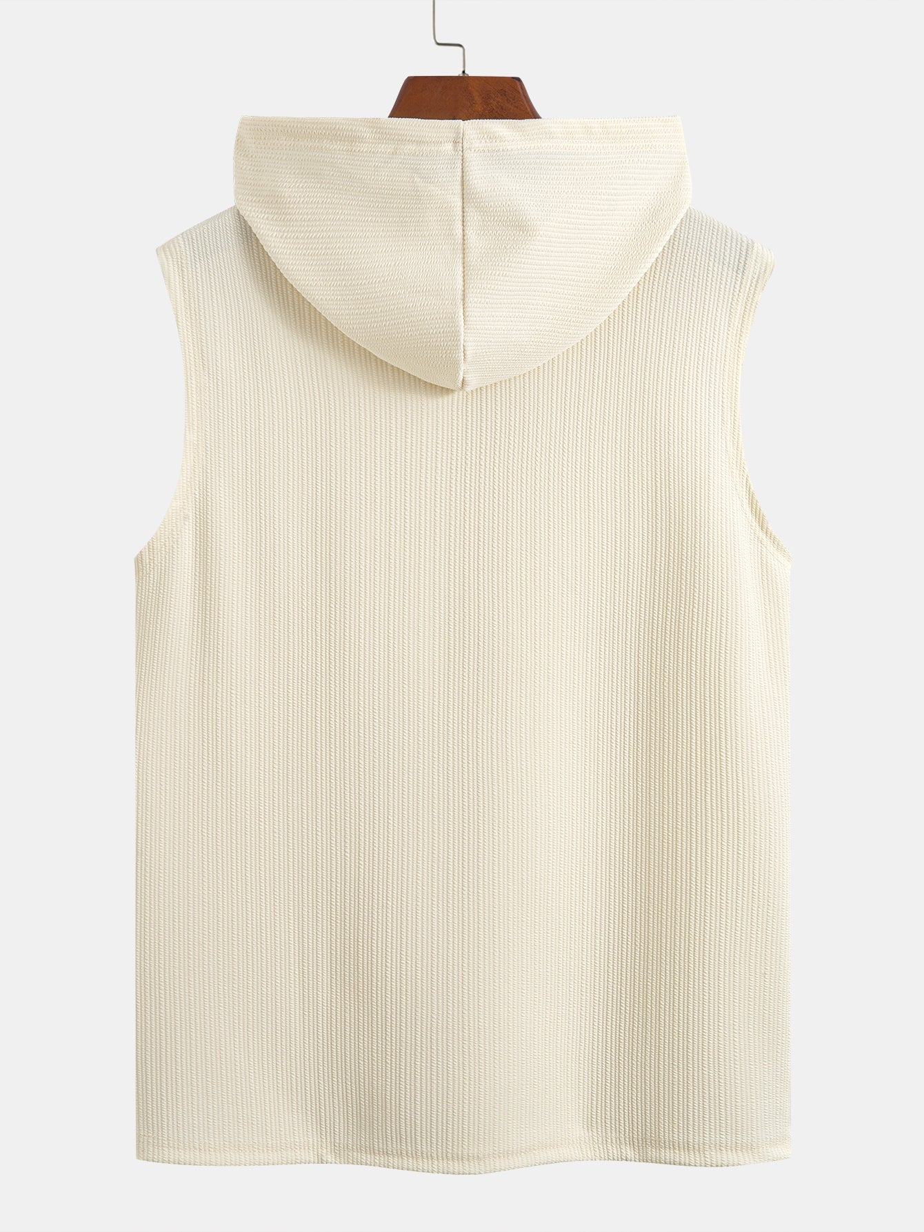 Ribbed Hooded Tank Top