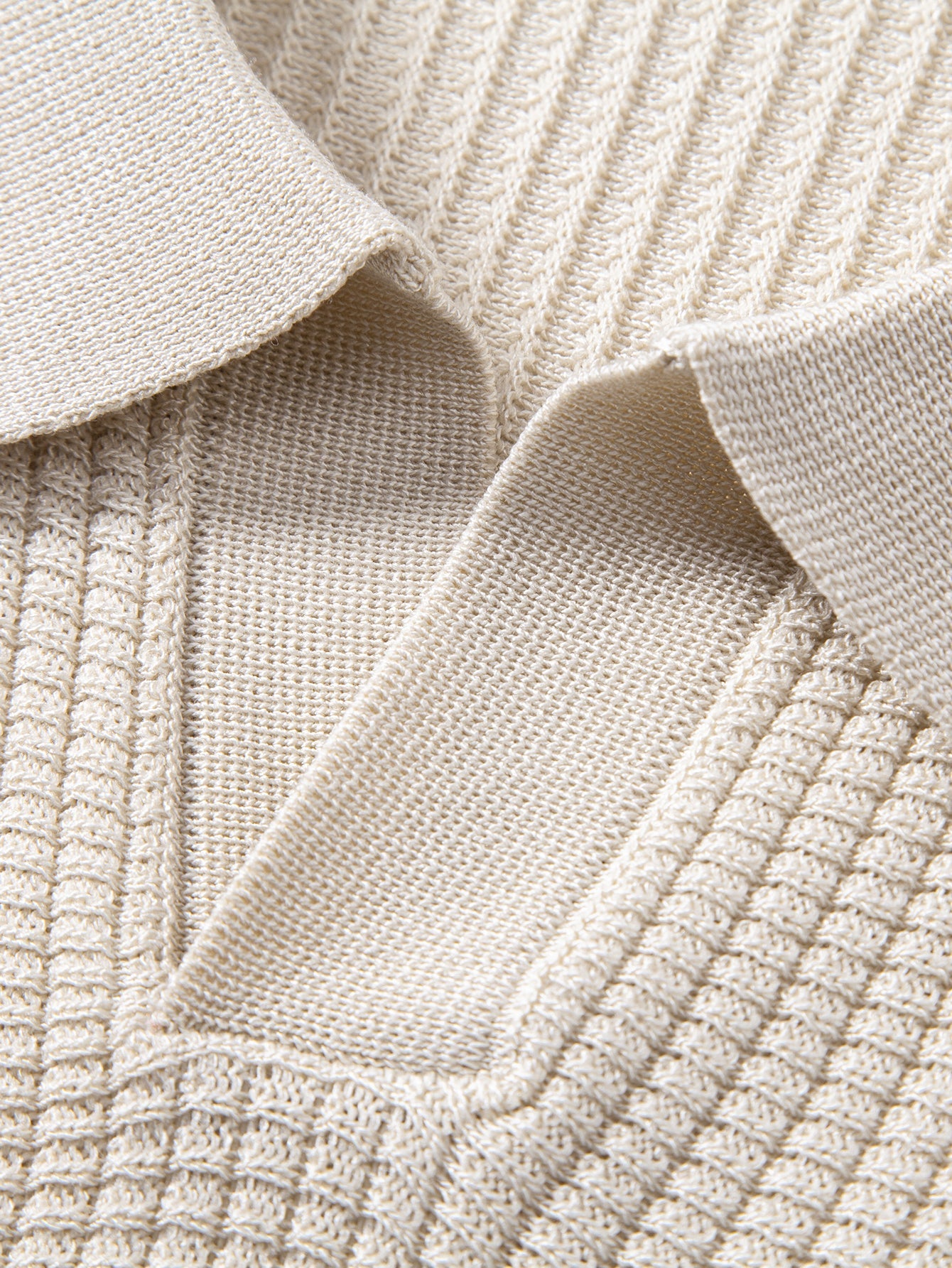 Stripe Johnny Collar Knit Polo