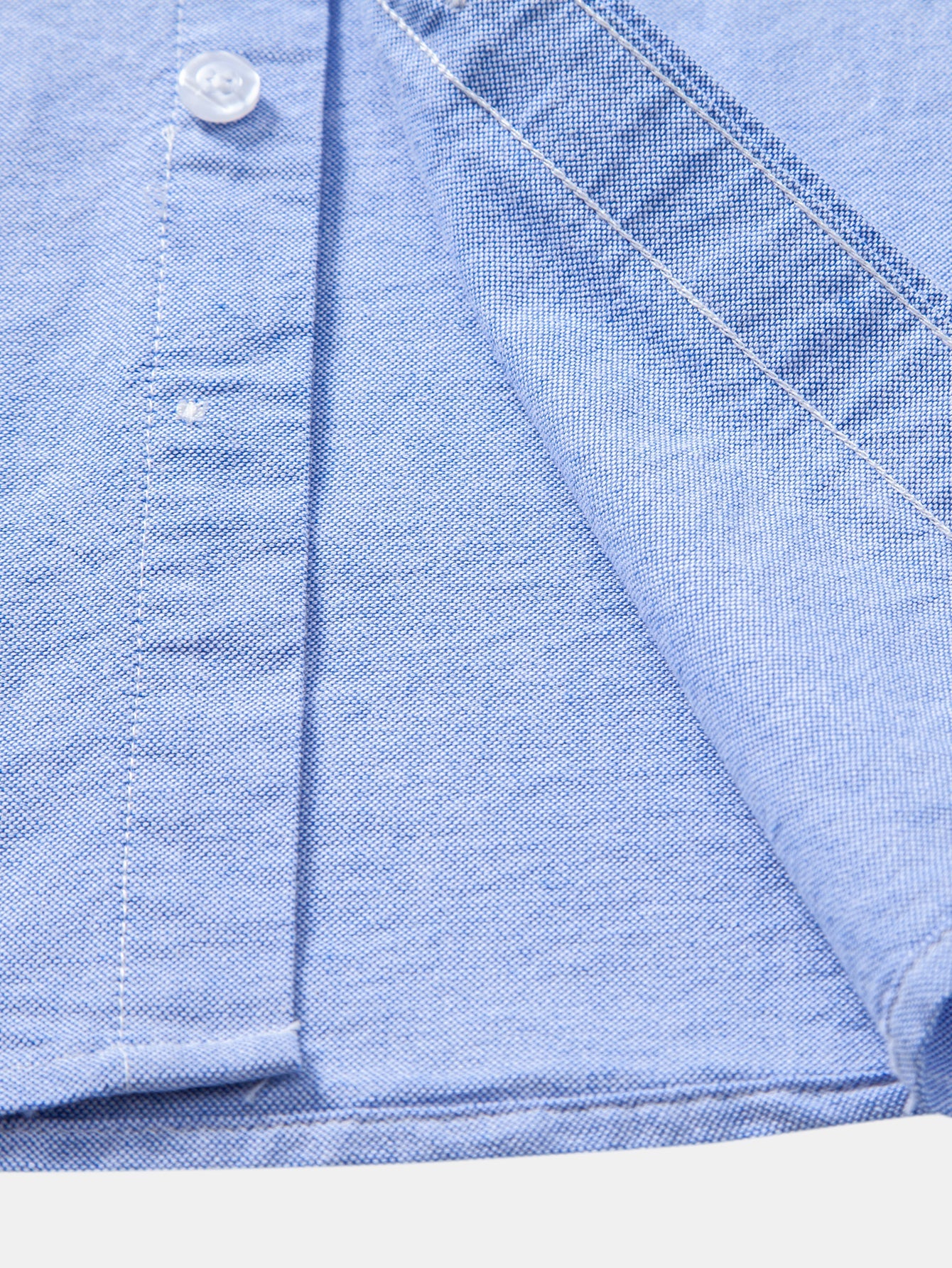 Cowboy Embroidery Cotton Oxford Button Up Shirt