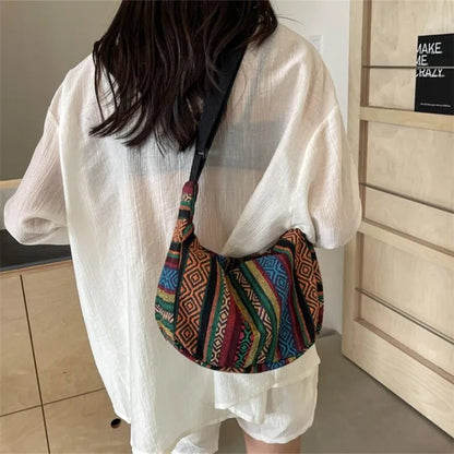 حقيبة كتف قماش إيلينا