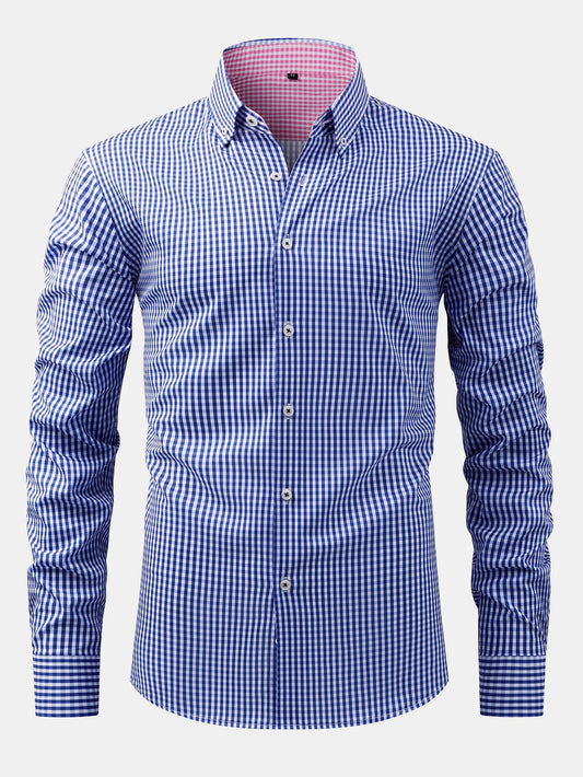 Long Sleeve Plaid Button Up Shirt