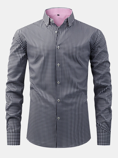 Long Sleeve Plaid Button Up Shirt