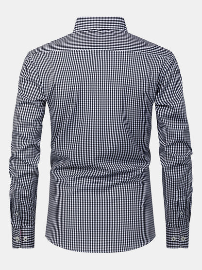 Long Sleeve Plaid Button Up Shirt