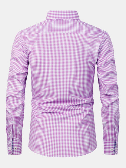 Long Sleeve Plaid Button Up Shirt