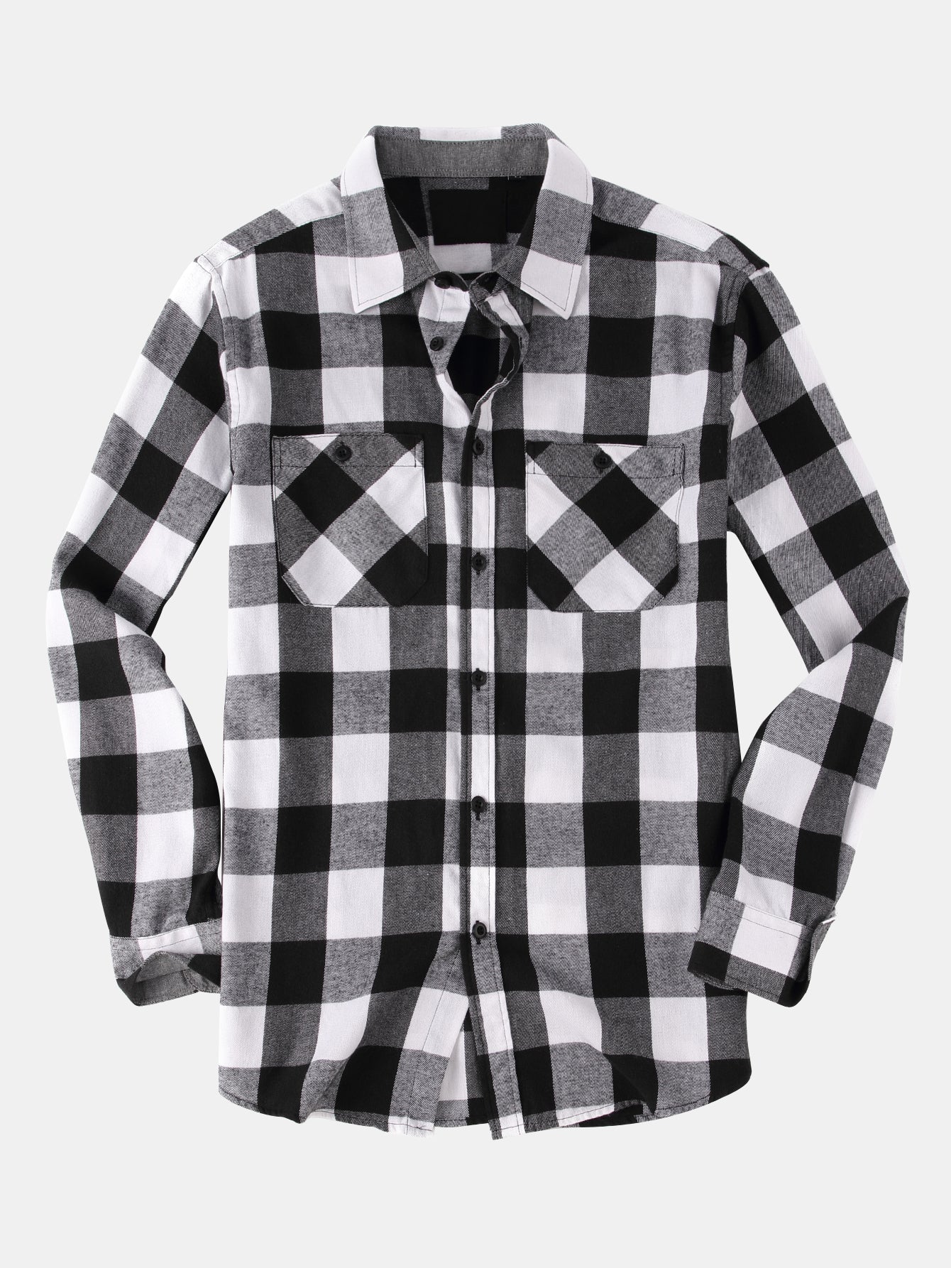 Flannel Plaid Button Up Shirt