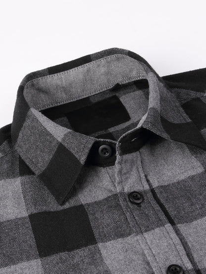Flannel Plaid Button Up Shirt