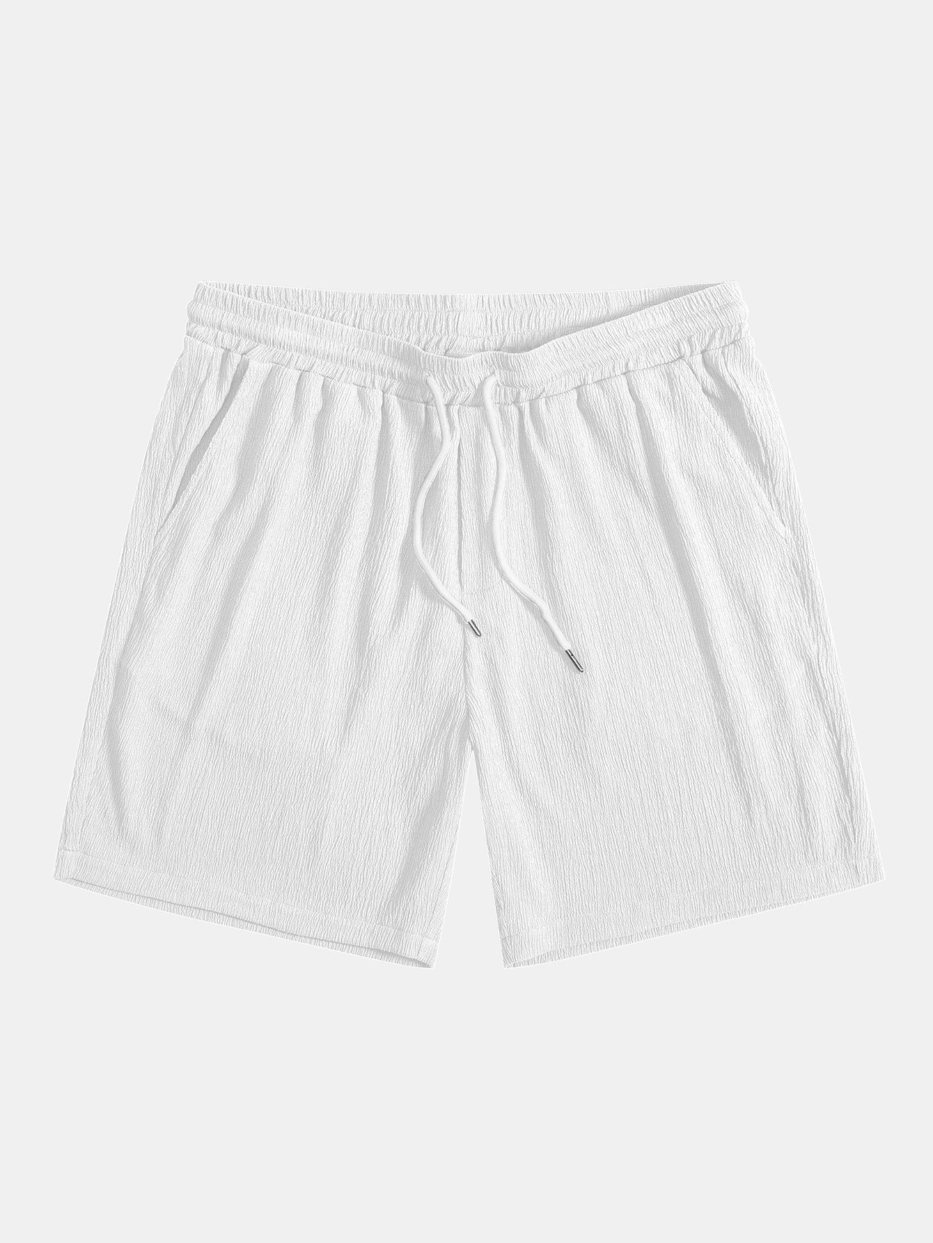 Crinkled Textured Shorts
