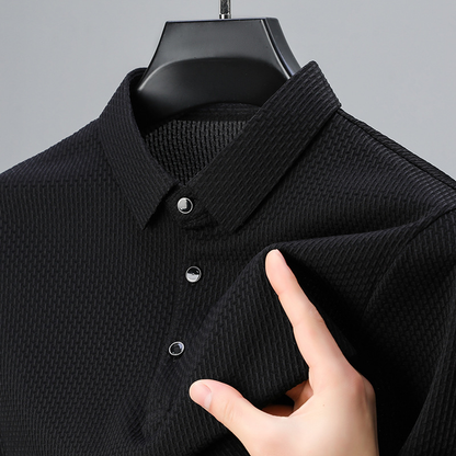 Sophisticated Textured Polo Shirt