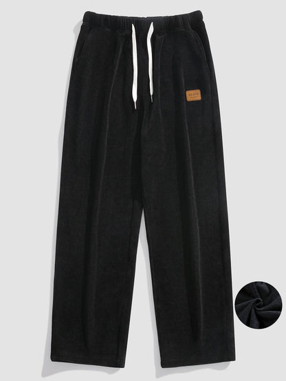 Polar Fleece Lined Straight Leg Corduroy Pants