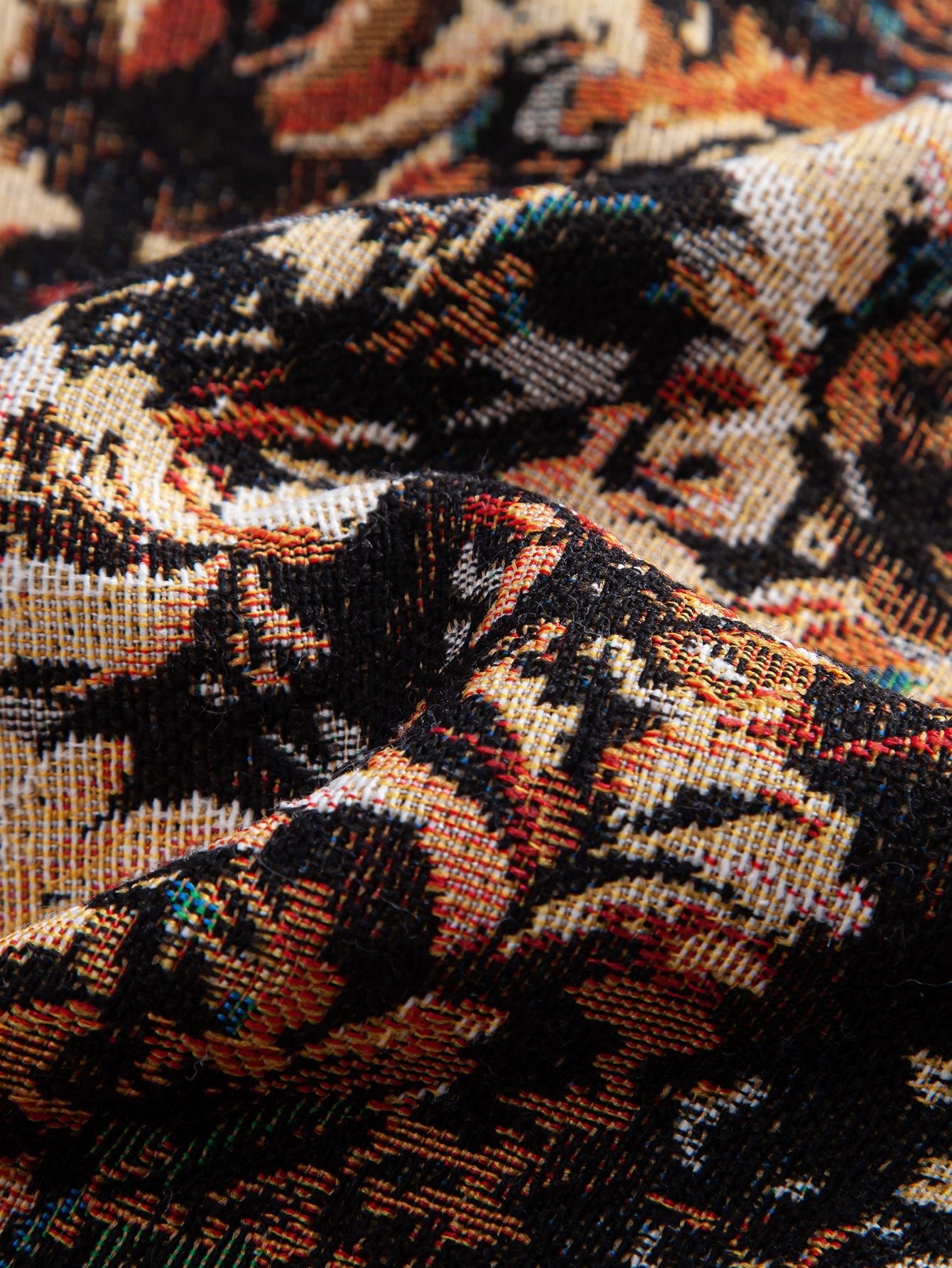 Painted Floral Jacquard Shorts
