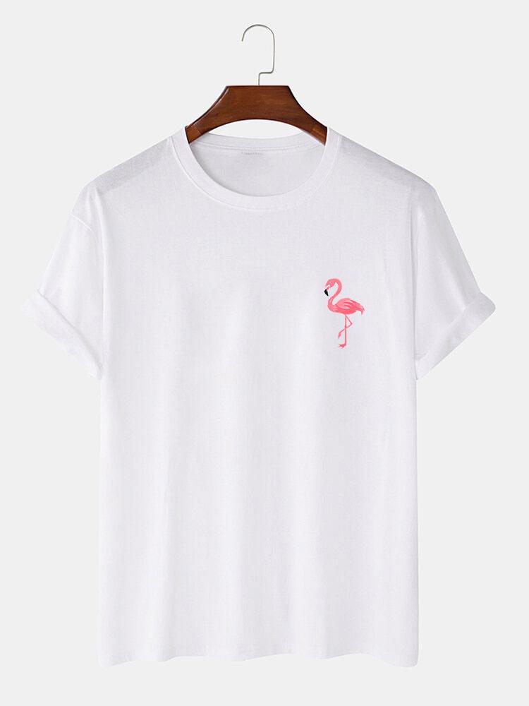 Flamingo Print T-Shirt