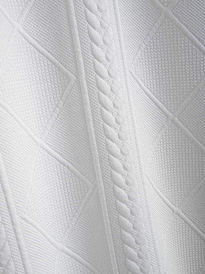 Geometric Jacquard Polo